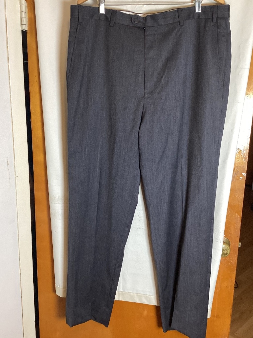 ZANELLA Saks Fifth Avenue 100% wool dress pants SZ 38 academia,natural stretch
